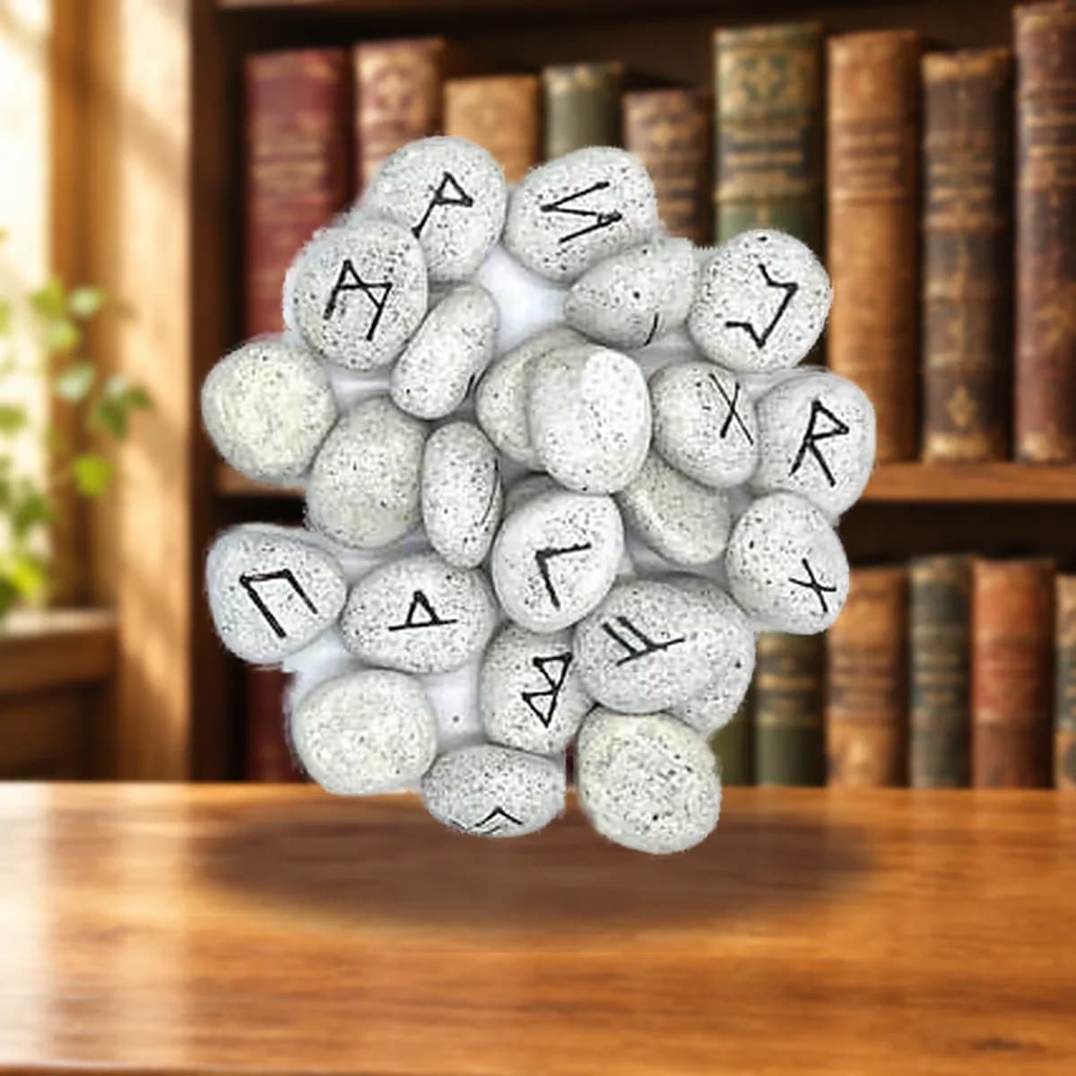 Ceramic rune set
