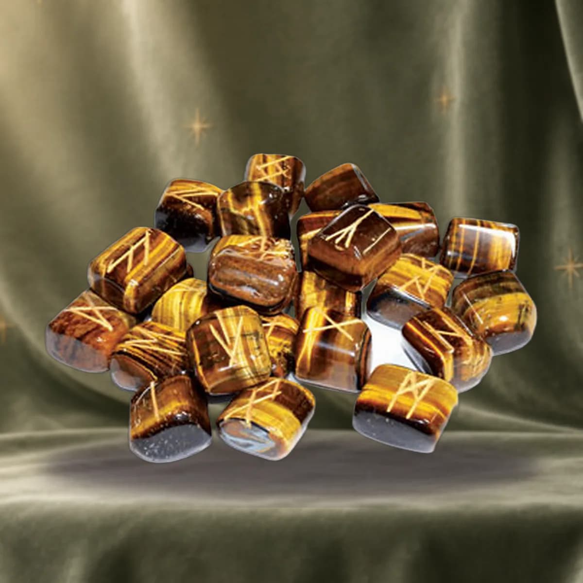 Tiger Eye Rune Set