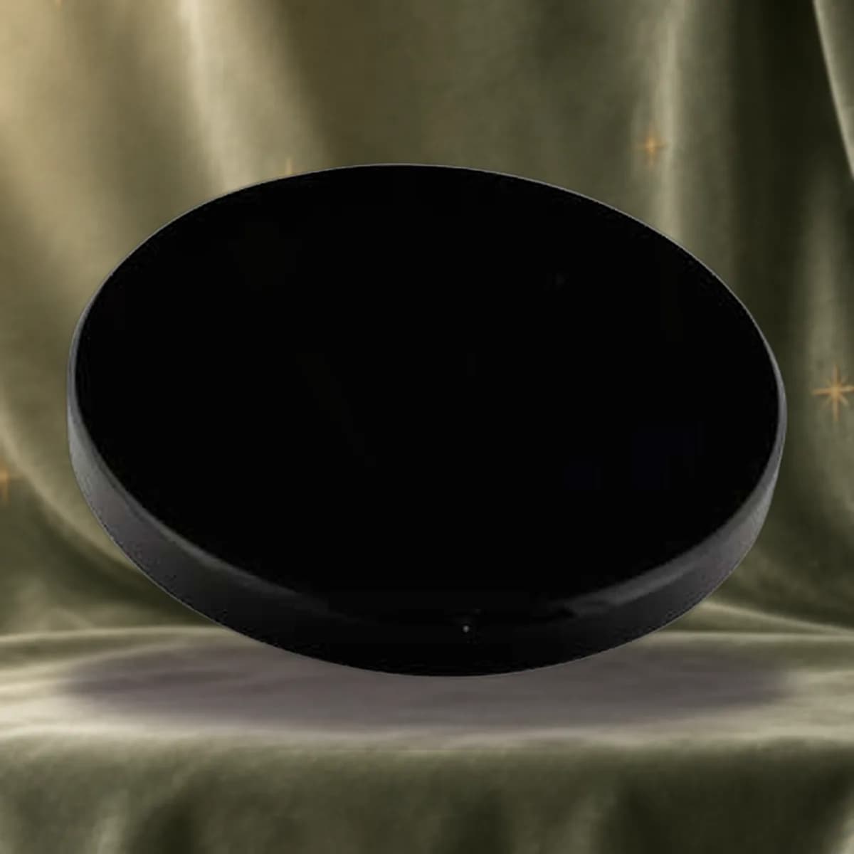 2" Black Obsidian scrying mirror