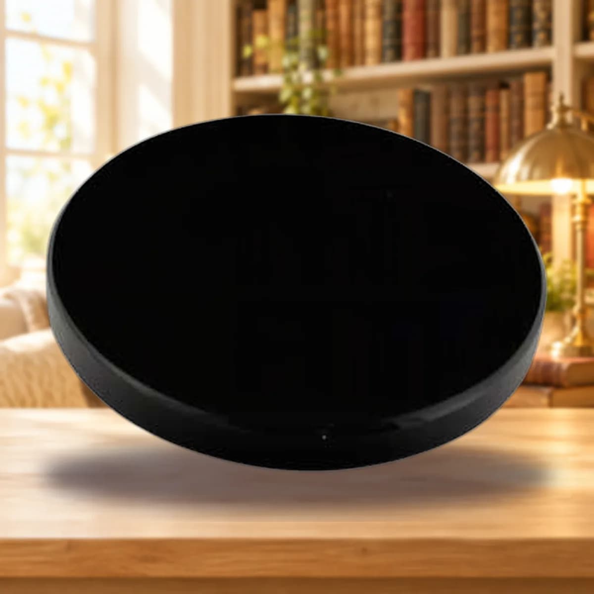 3" Black Obsidian scrying mirror