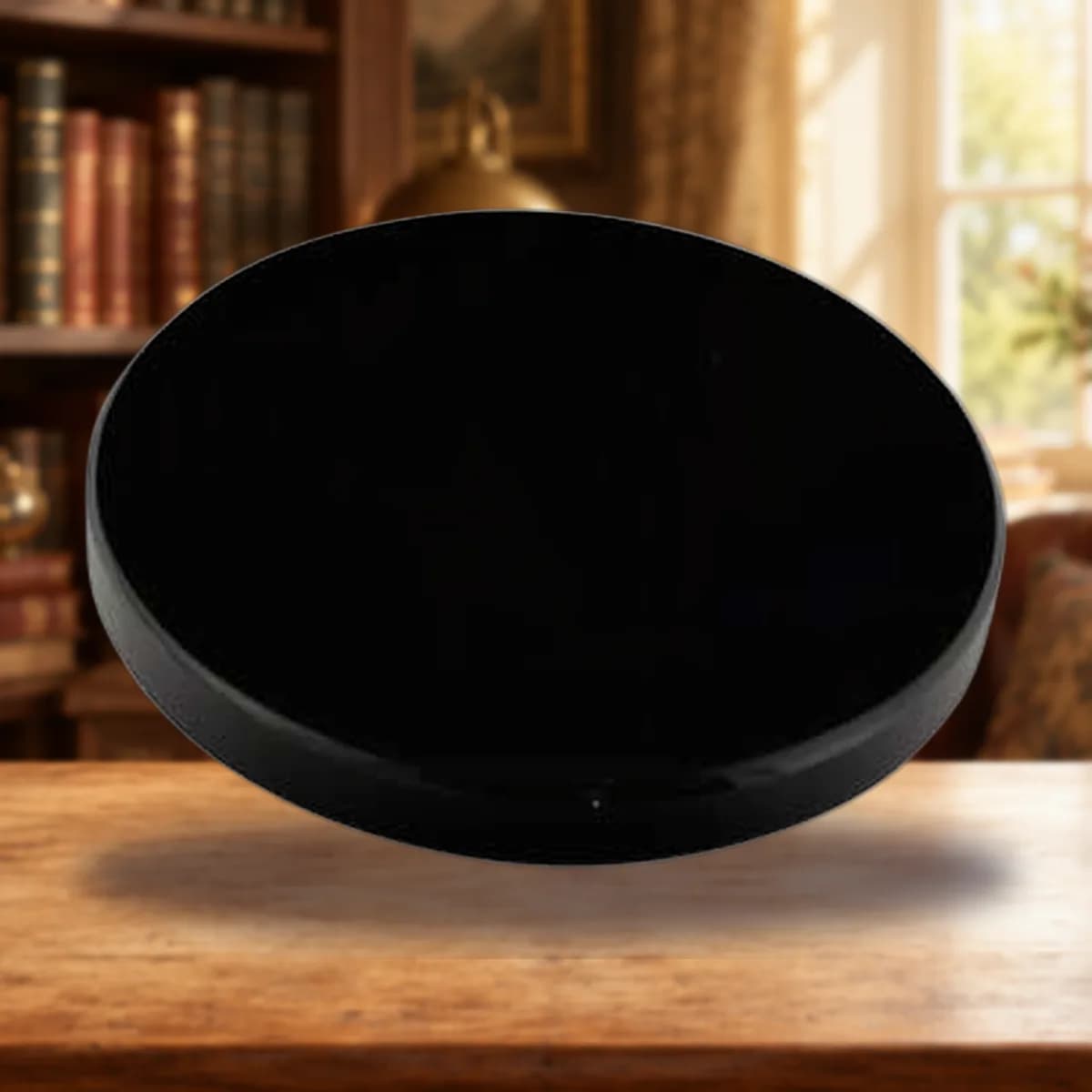 4" Black Obsidian scrying mirror