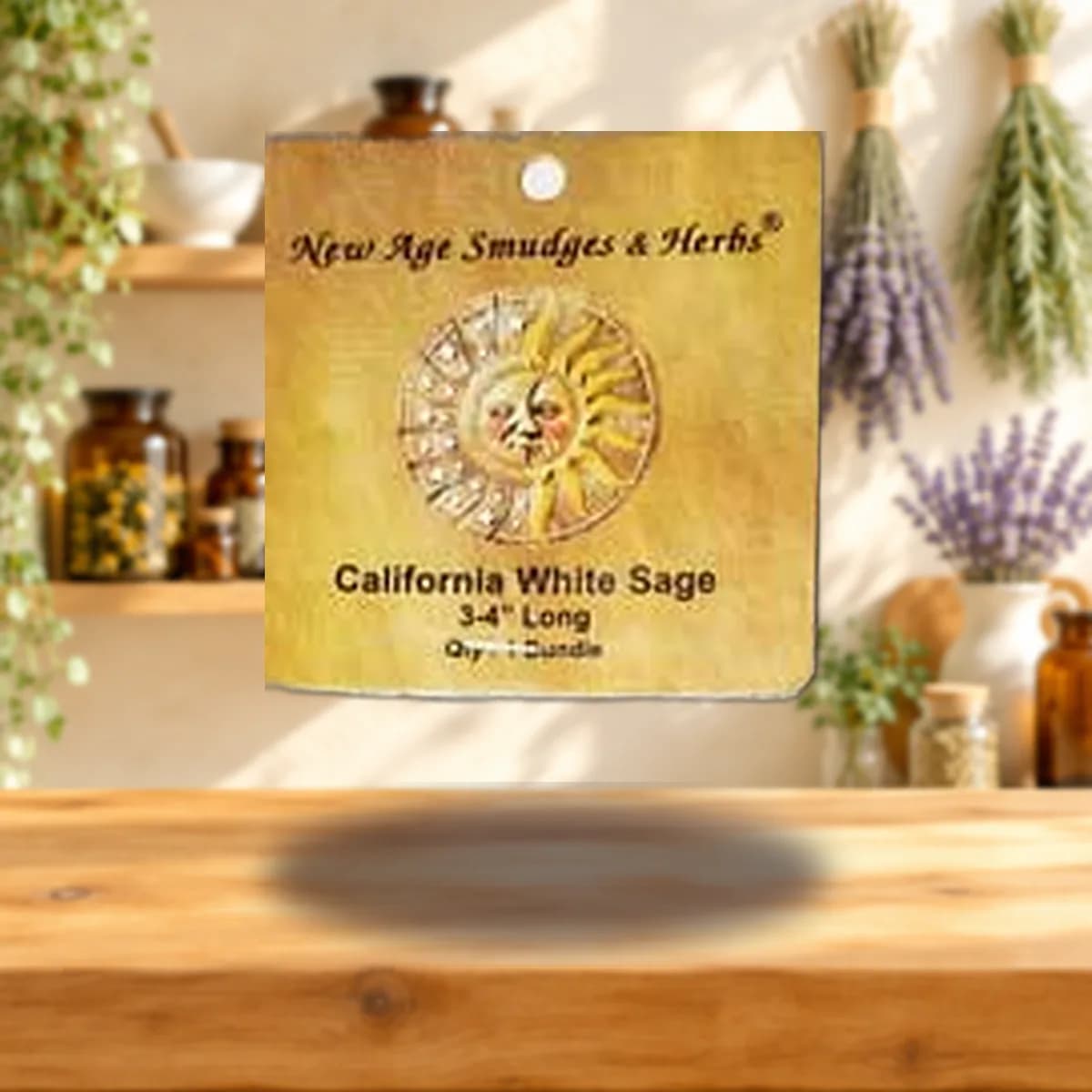 California White Sage smudge stick 3-4"