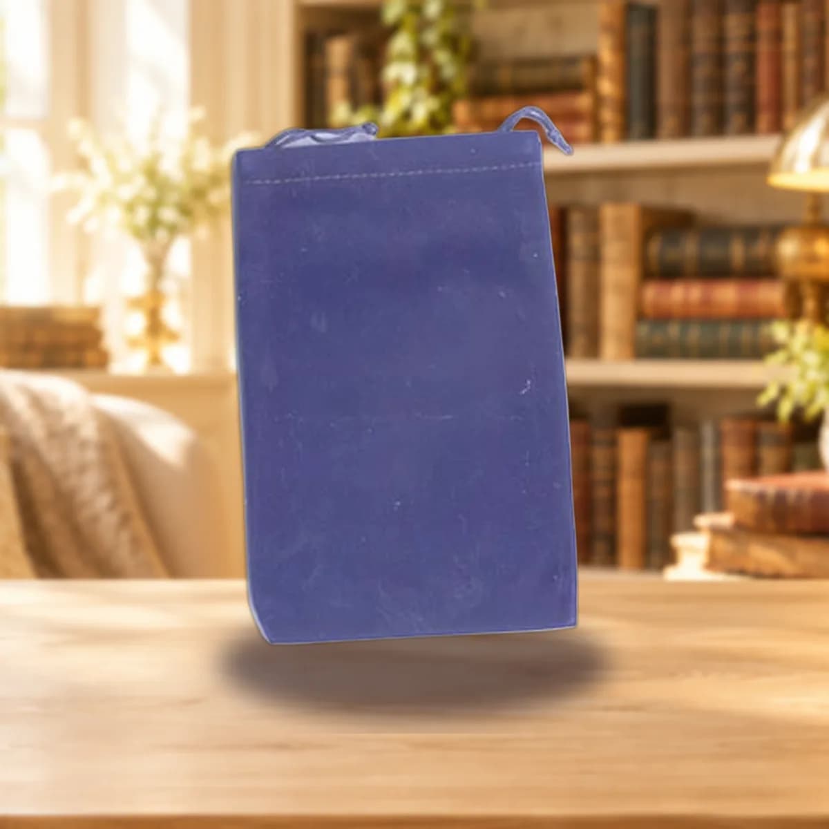 Blue Velveteen Bag