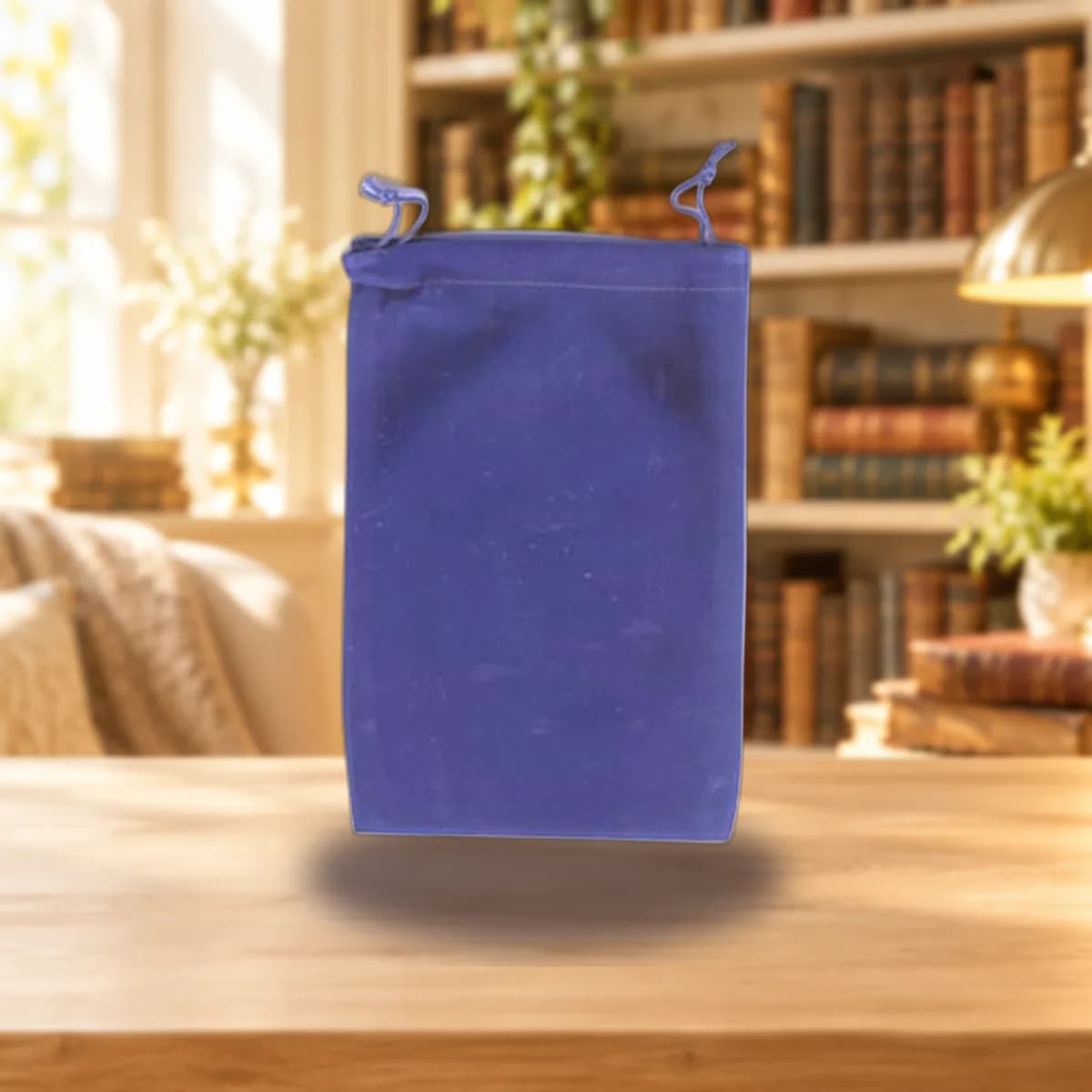 Blue Velveteen Bag