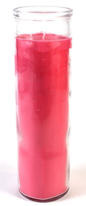 Pink 7-day jar candle