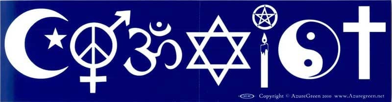Coexist bumper sticker