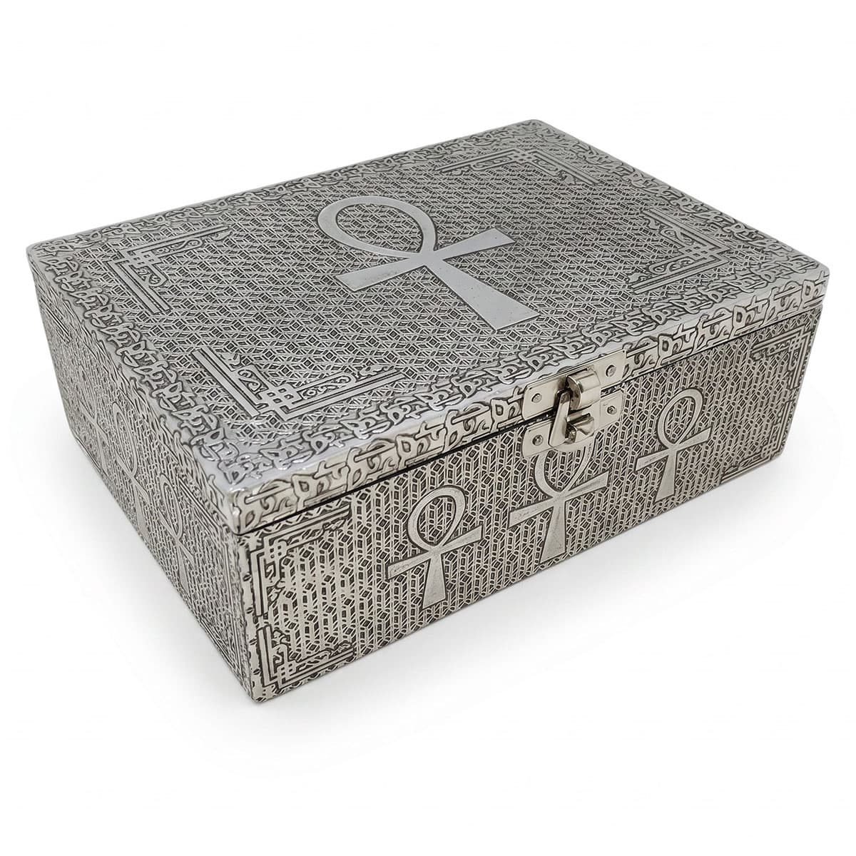 5"x 7" Ankh metal box (over wood)