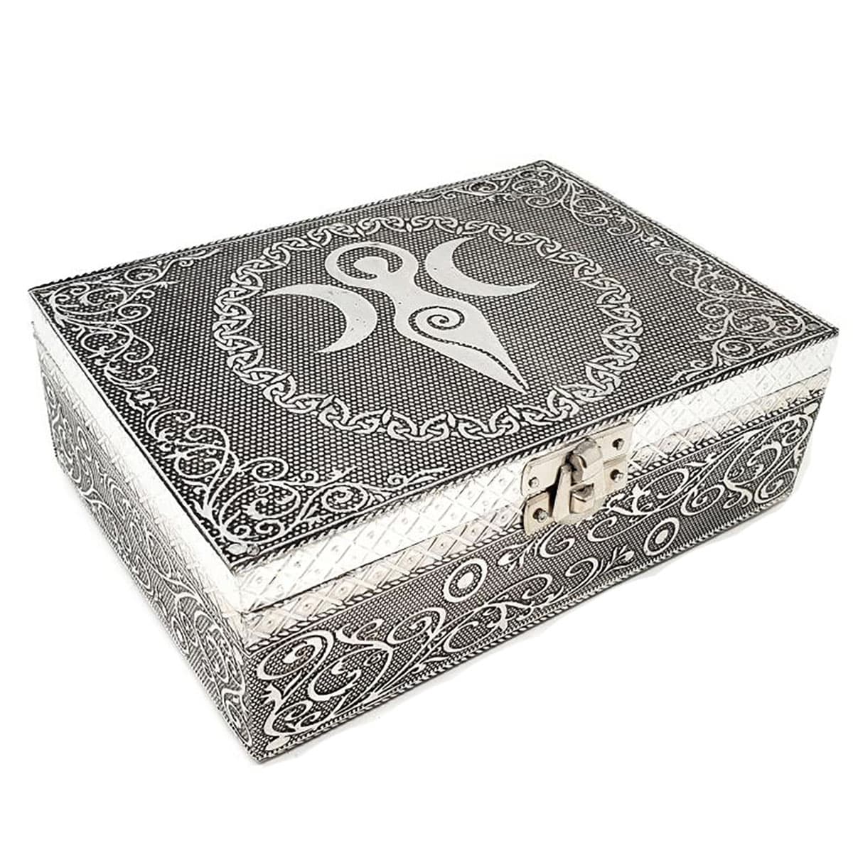 5"x 7" Goddess of Earth metal box (over wood)