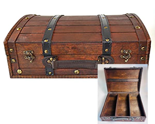 14" x 11" x 5" antique wood box