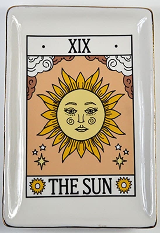 4 1/2" x 6 1/2" Sun tarot dish
