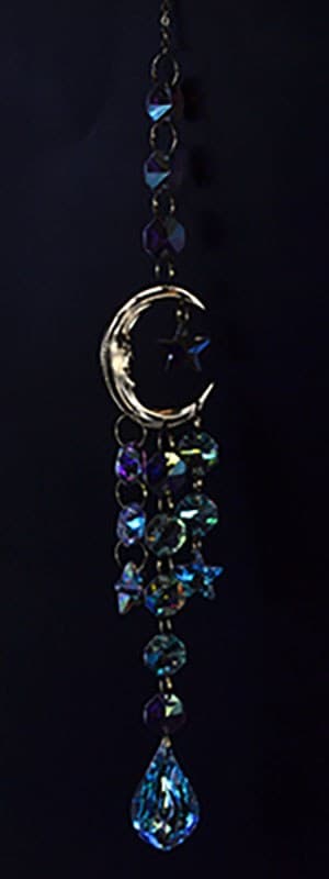 18" Crescent Moon sun catcher