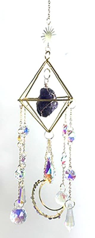 18" Amethyst sun catcher