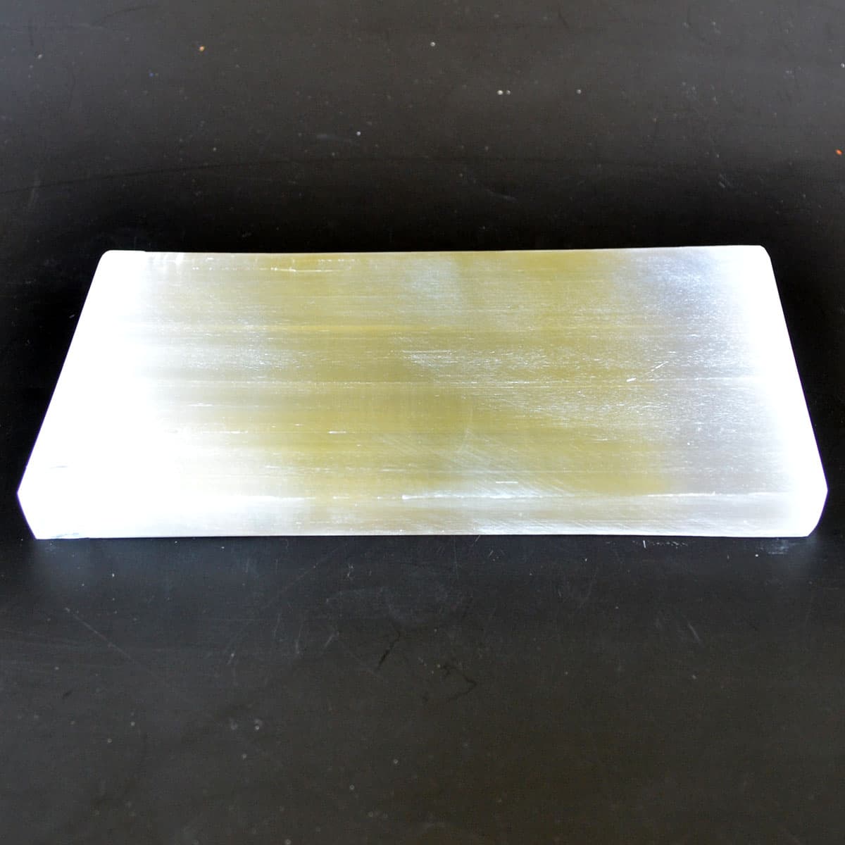 3" x 8" Selenite charger plaque