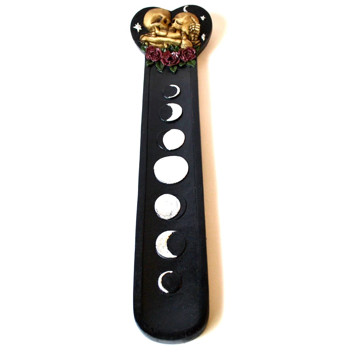 10" Skull Moon incense holder