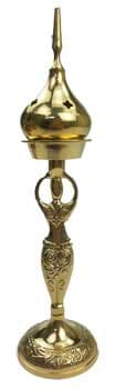 Goddess Brass Incense Burner, 9 in.