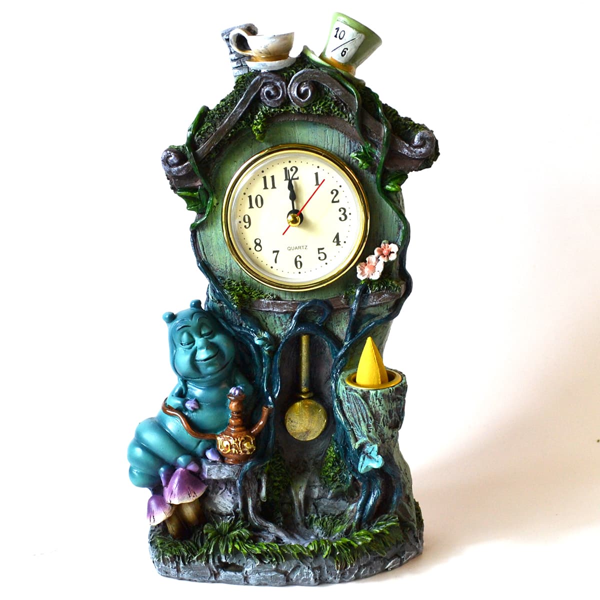 9" Caterpillar House Clock backflow incense burner