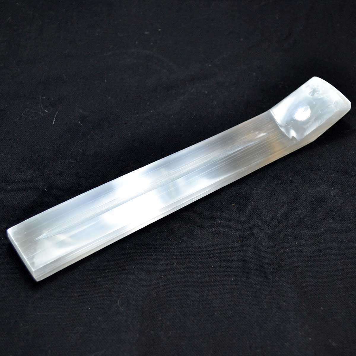 9 3/4" Selenite incense holder