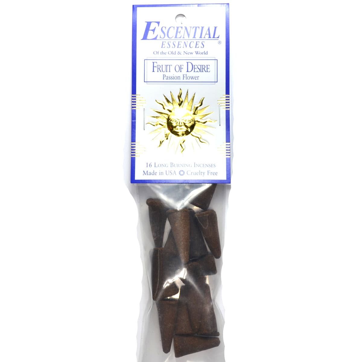 16/pk Fruit of Desire escential essences incense cones