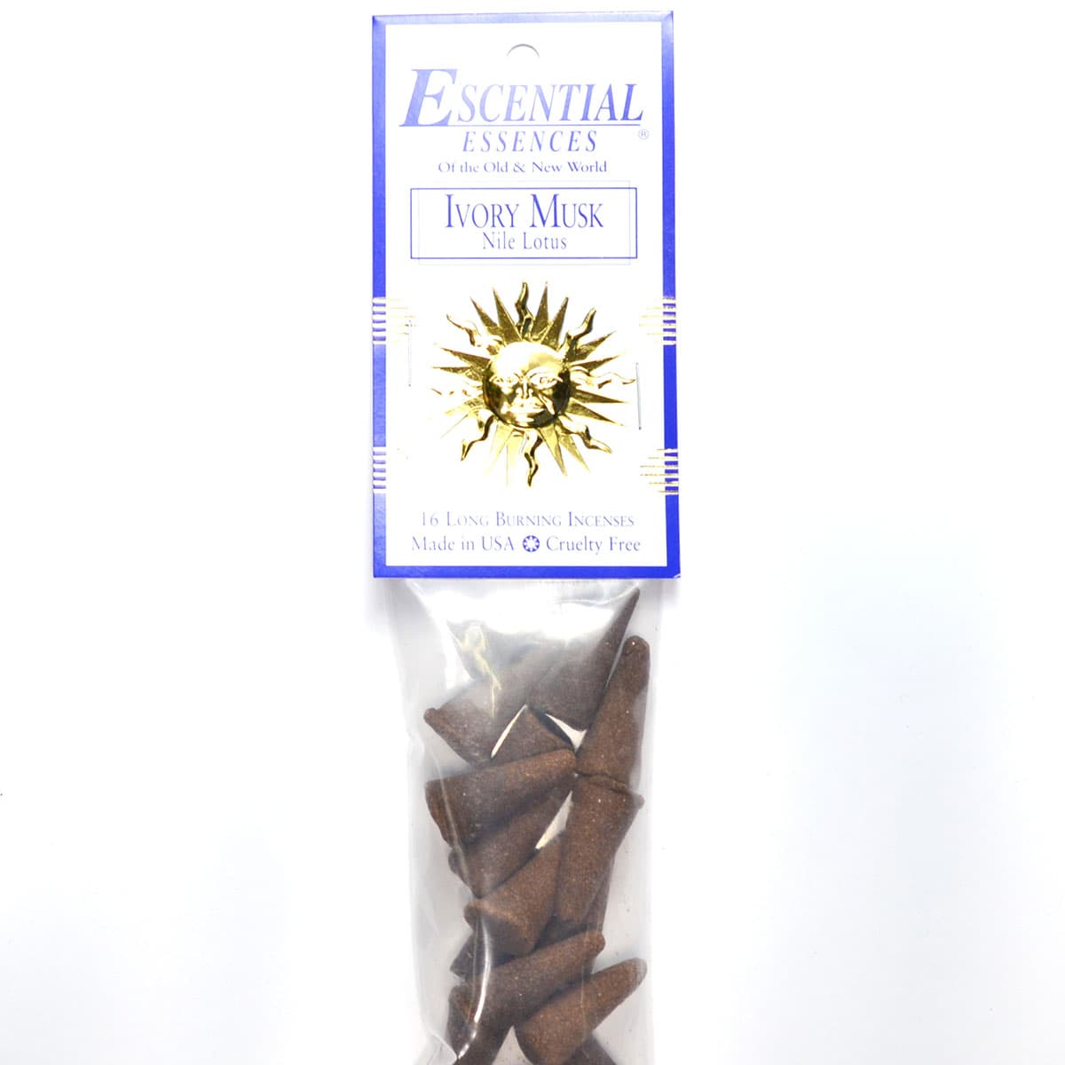 16/pk Ivory Musk escential essences incense cones