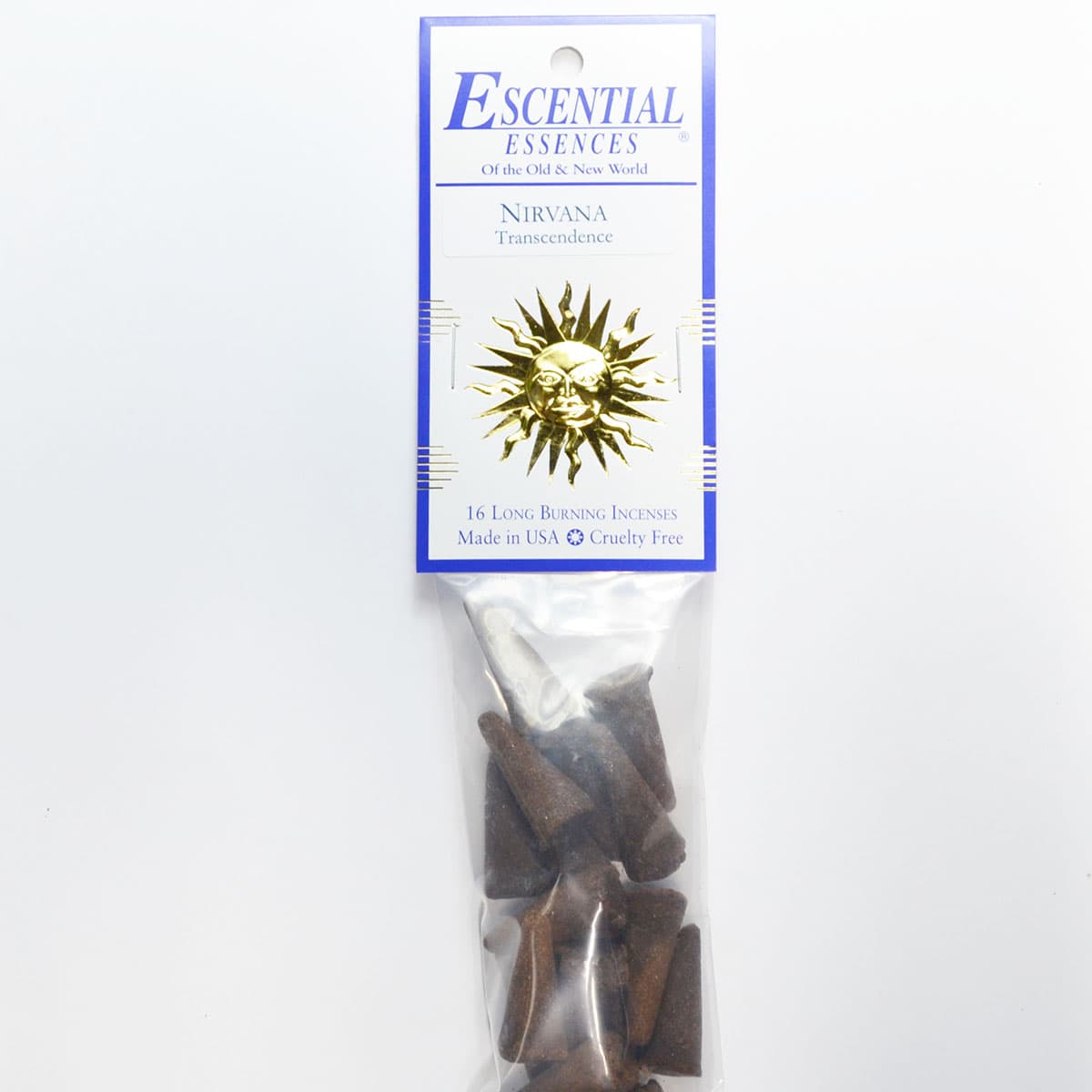 16/pk Nirvana escential essences incense cones