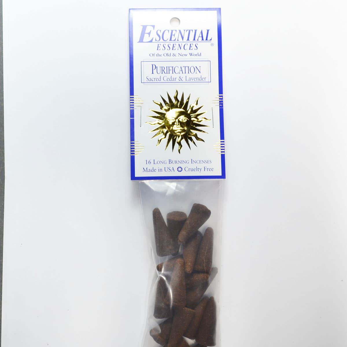 16/pk Purification escential essences incense cones
