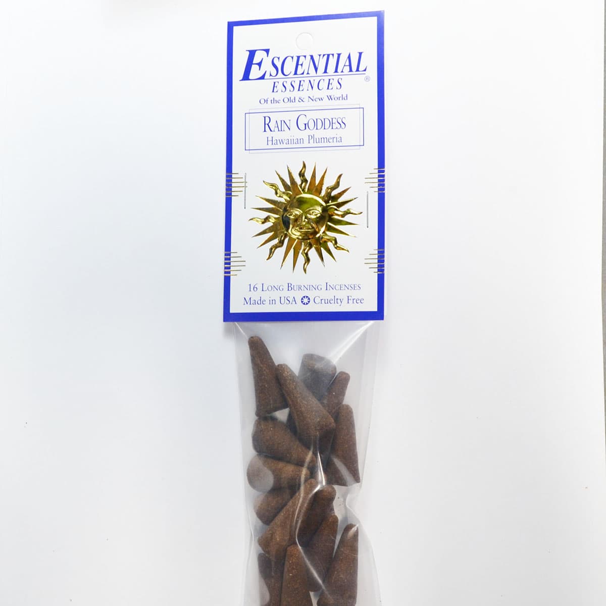16/pk Rain Goddess escential essences incense cones