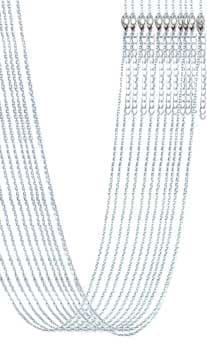 (set of 12) 20" Silver Plated Brass Chain