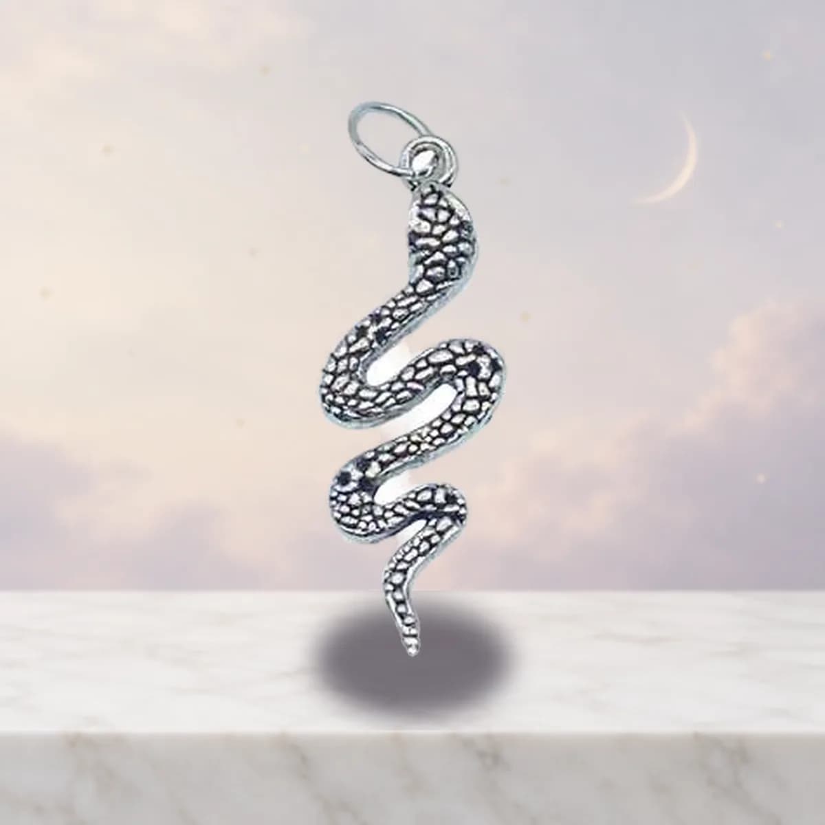 1 1/2" Snake amulet