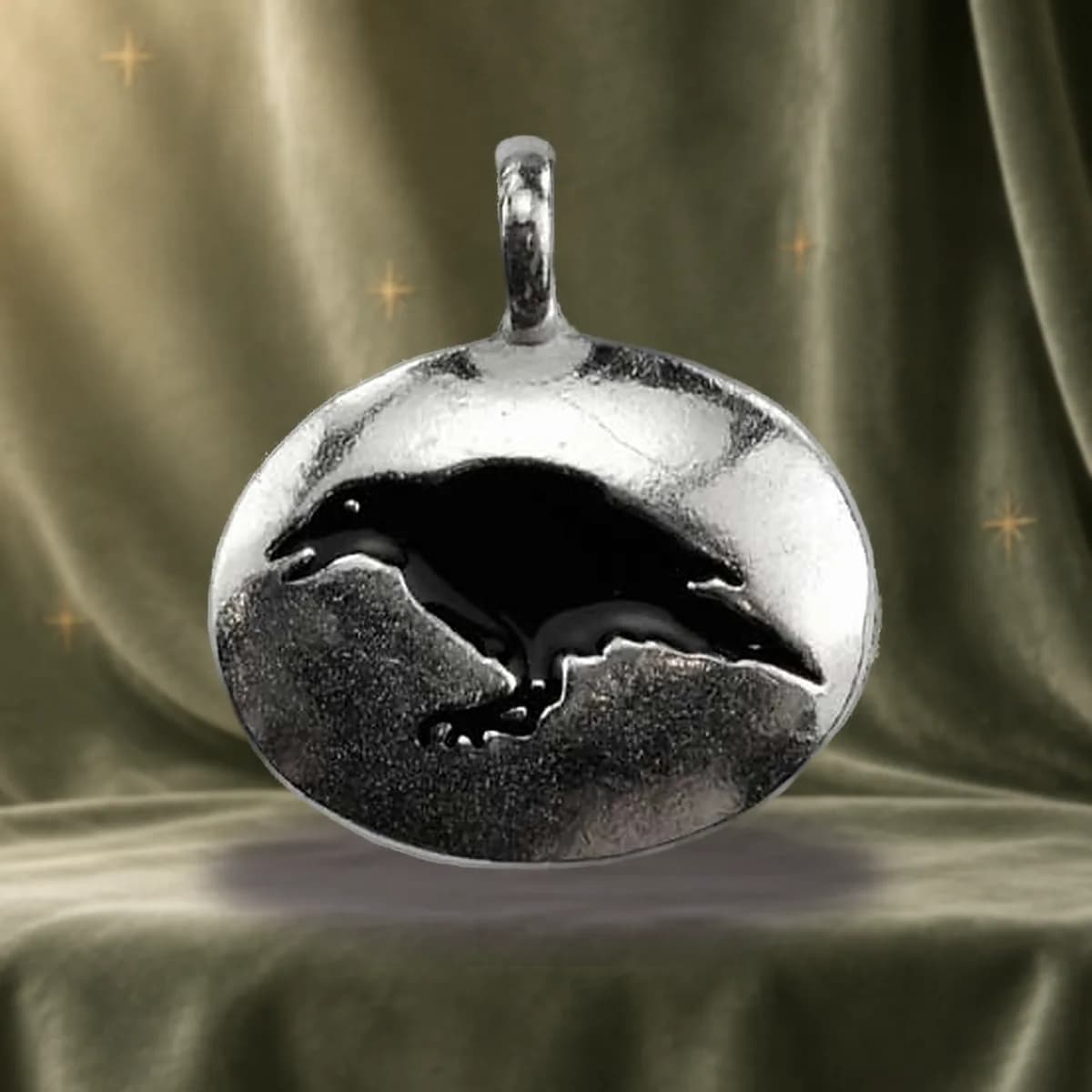 Raven totem amulet