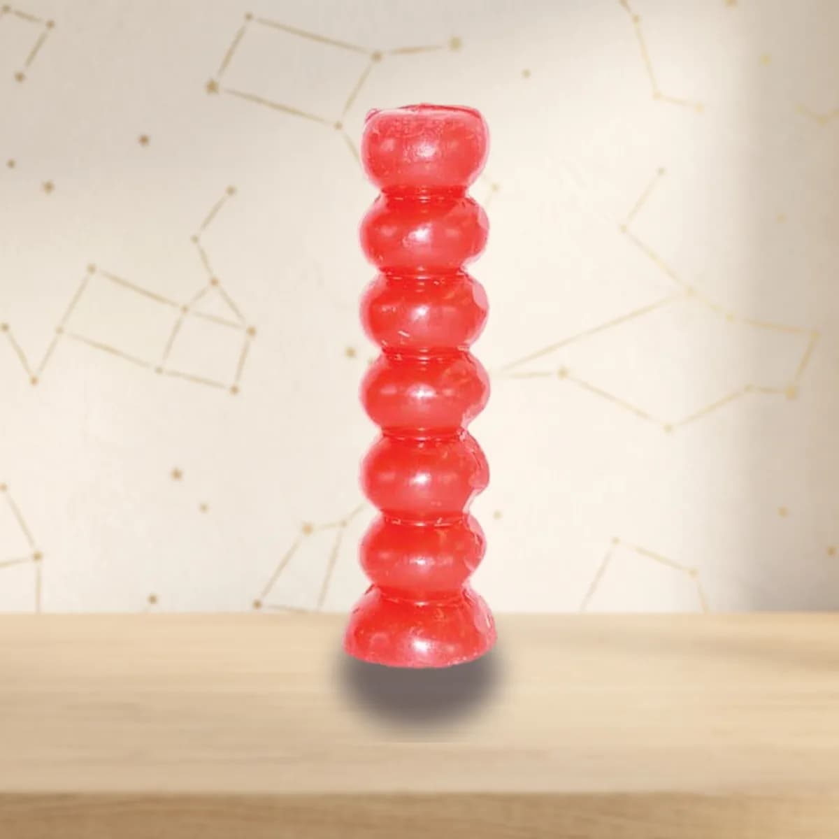6 1/2" Red Seven knob candles