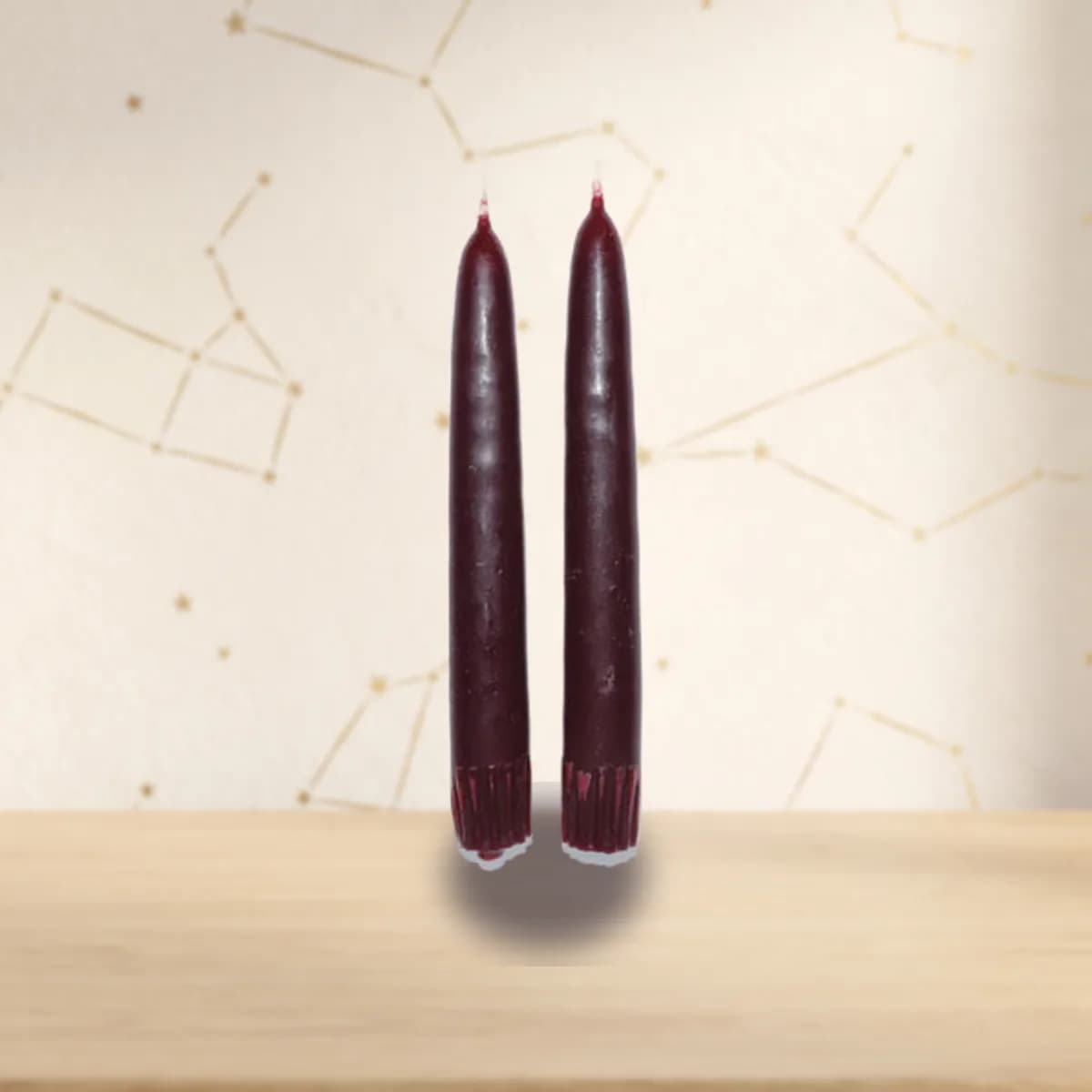 7" Dark Red taper pair