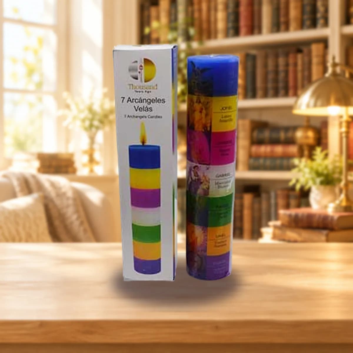 6 3/4" 7 Archanglkes Pillar candle