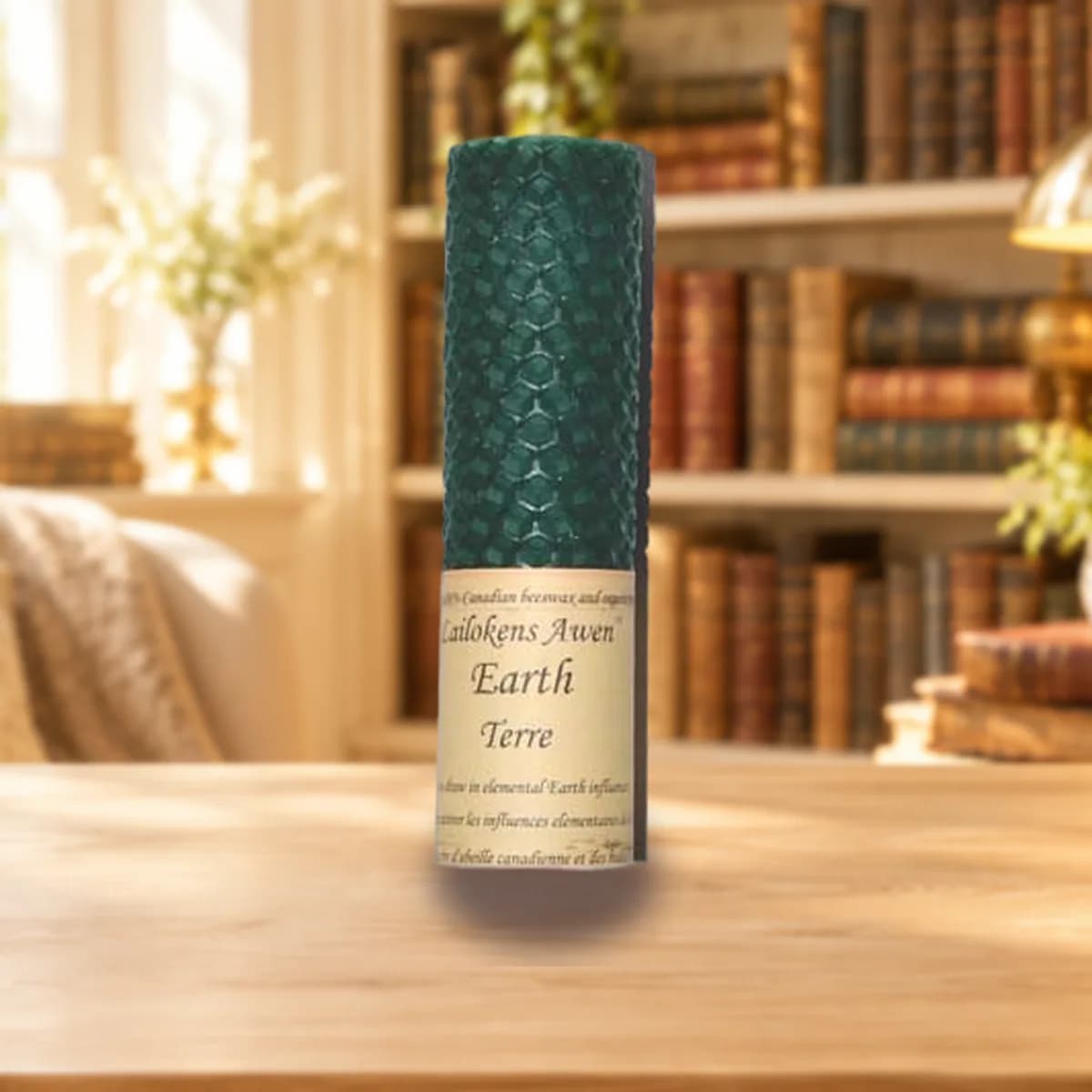 4 1/4" Earth Lailokens Awen candle