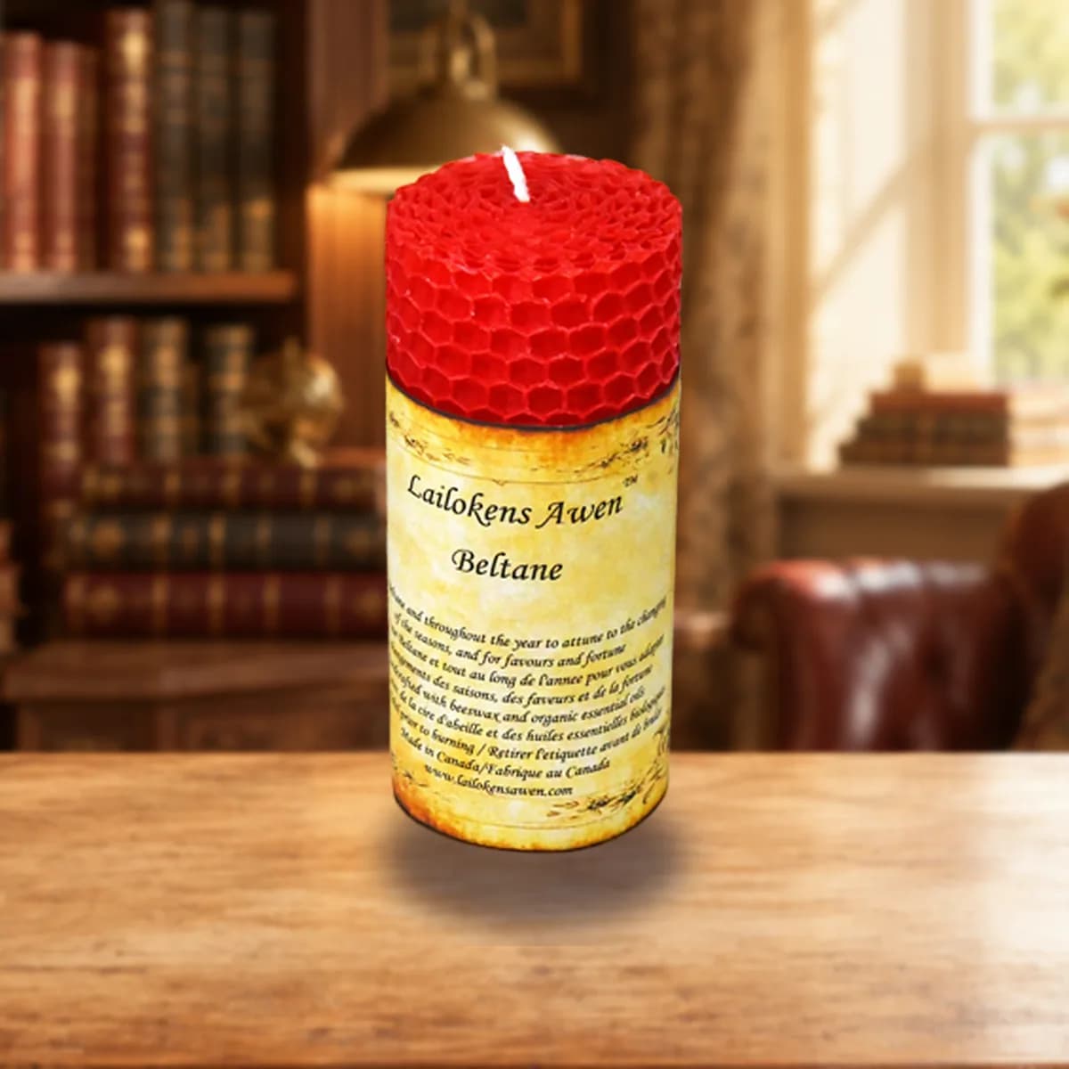 4" Beltane Sabbat Lailokens Awen candle