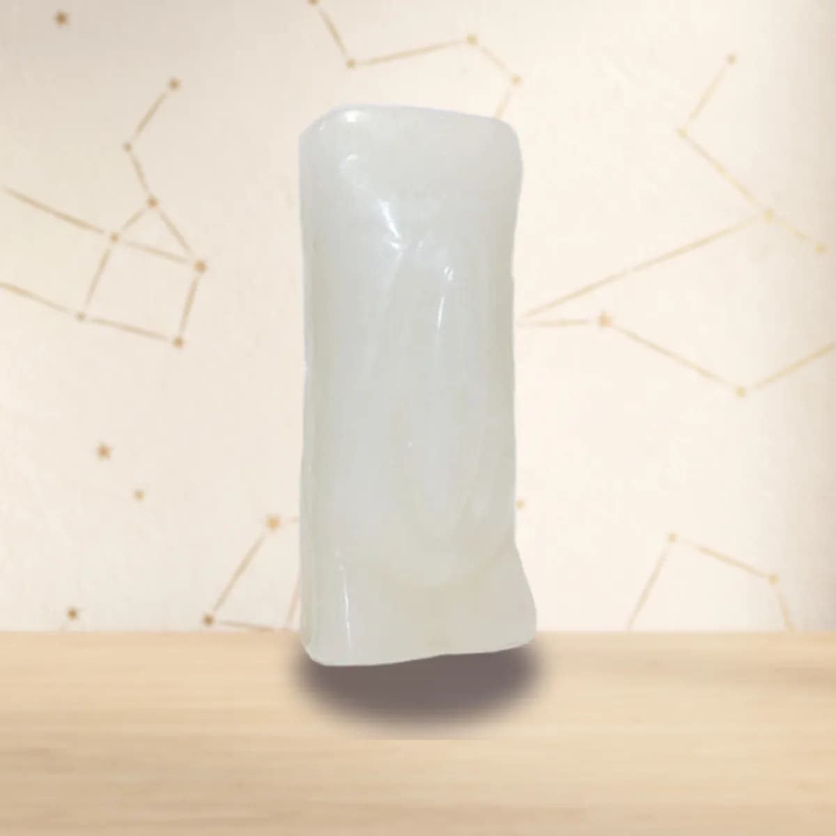 6 1/2" White Female Gender candle
