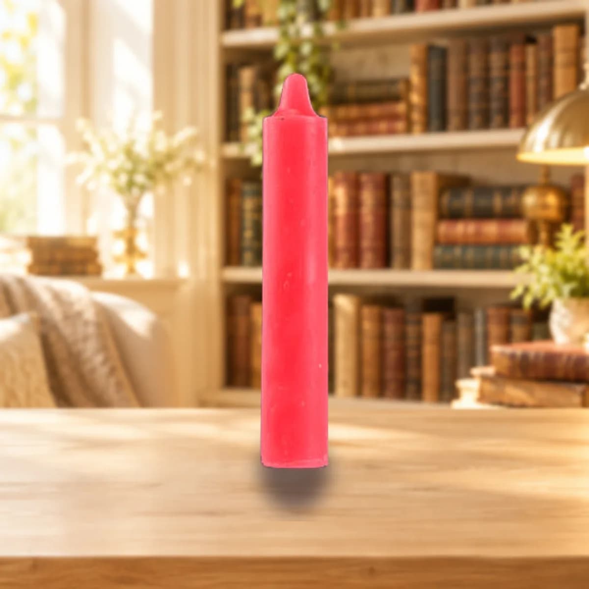 9" Pink pillar candle
