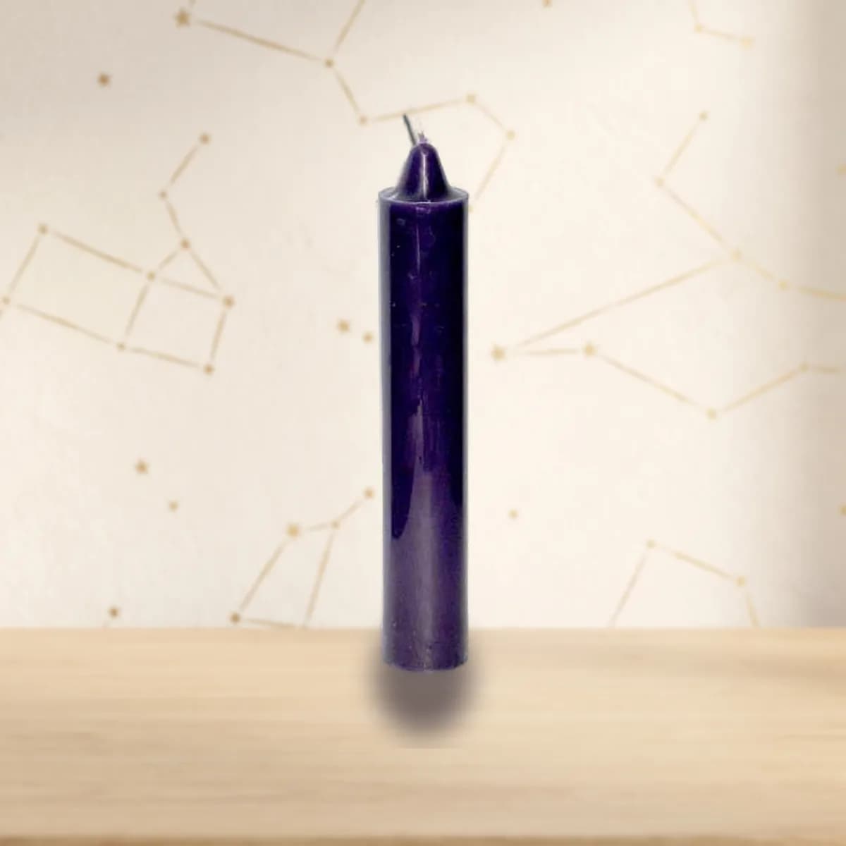 9" Purple pillar candle