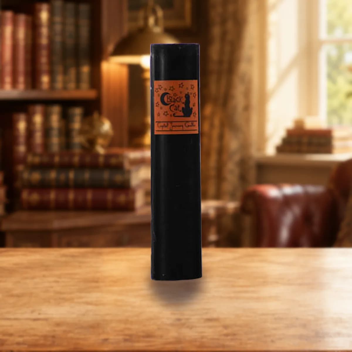 Black Cat pillar candle