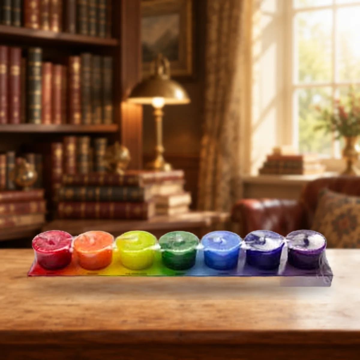 7 Pack Chakra votive candle