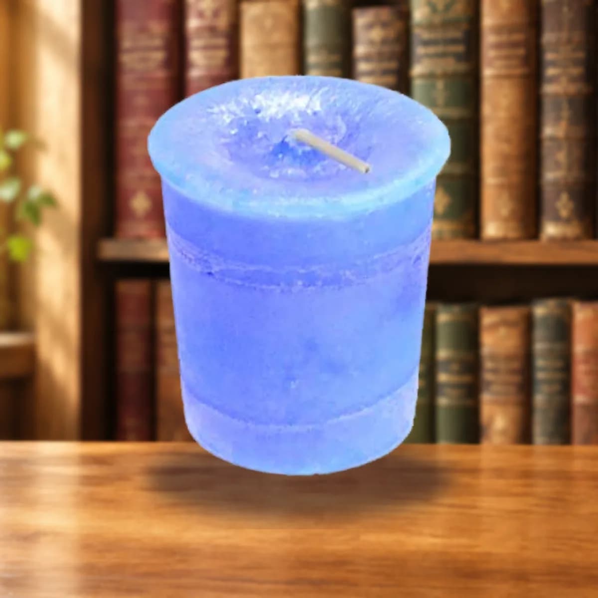 Throat Chakra votive candle