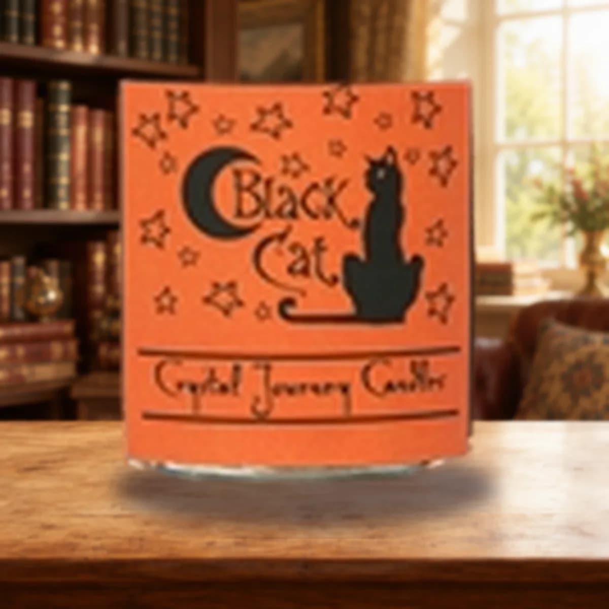 Black Cat soy votive candle