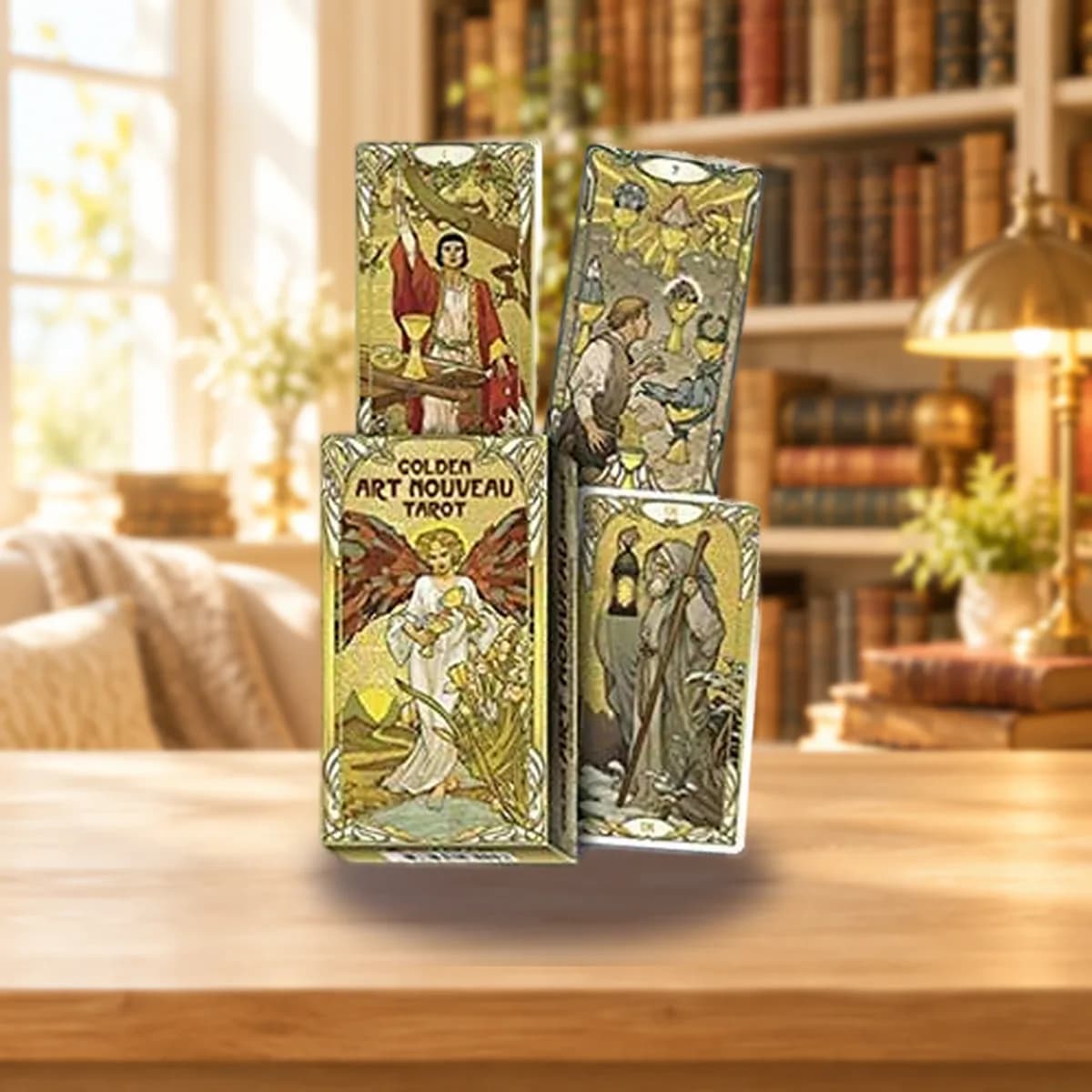 Golden Art Nouveau tarot