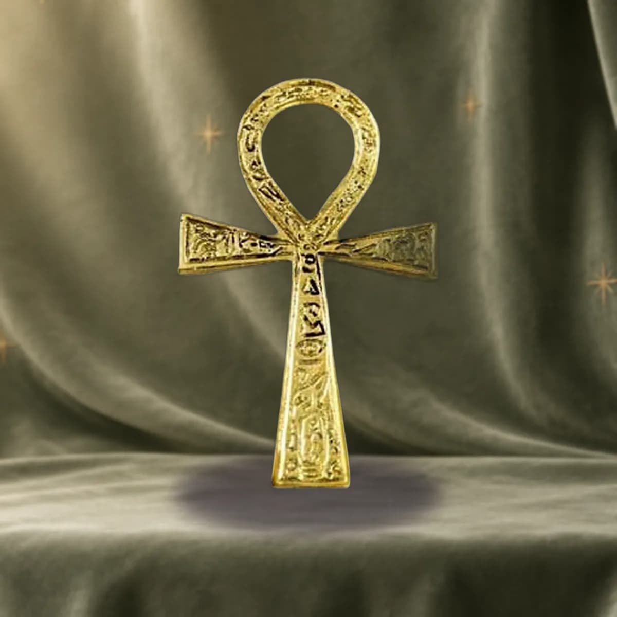 Brass Ankh, 2 3/8 x 4 in.