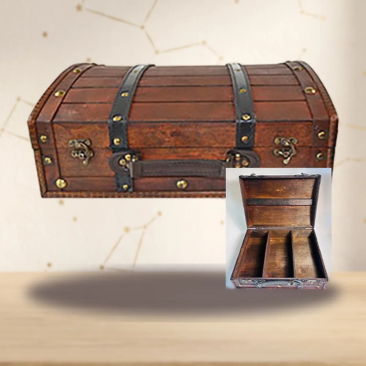 14" x 11" x 5" antique wood box