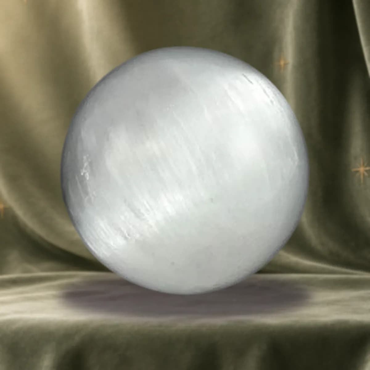 3" Selenite gazing ball