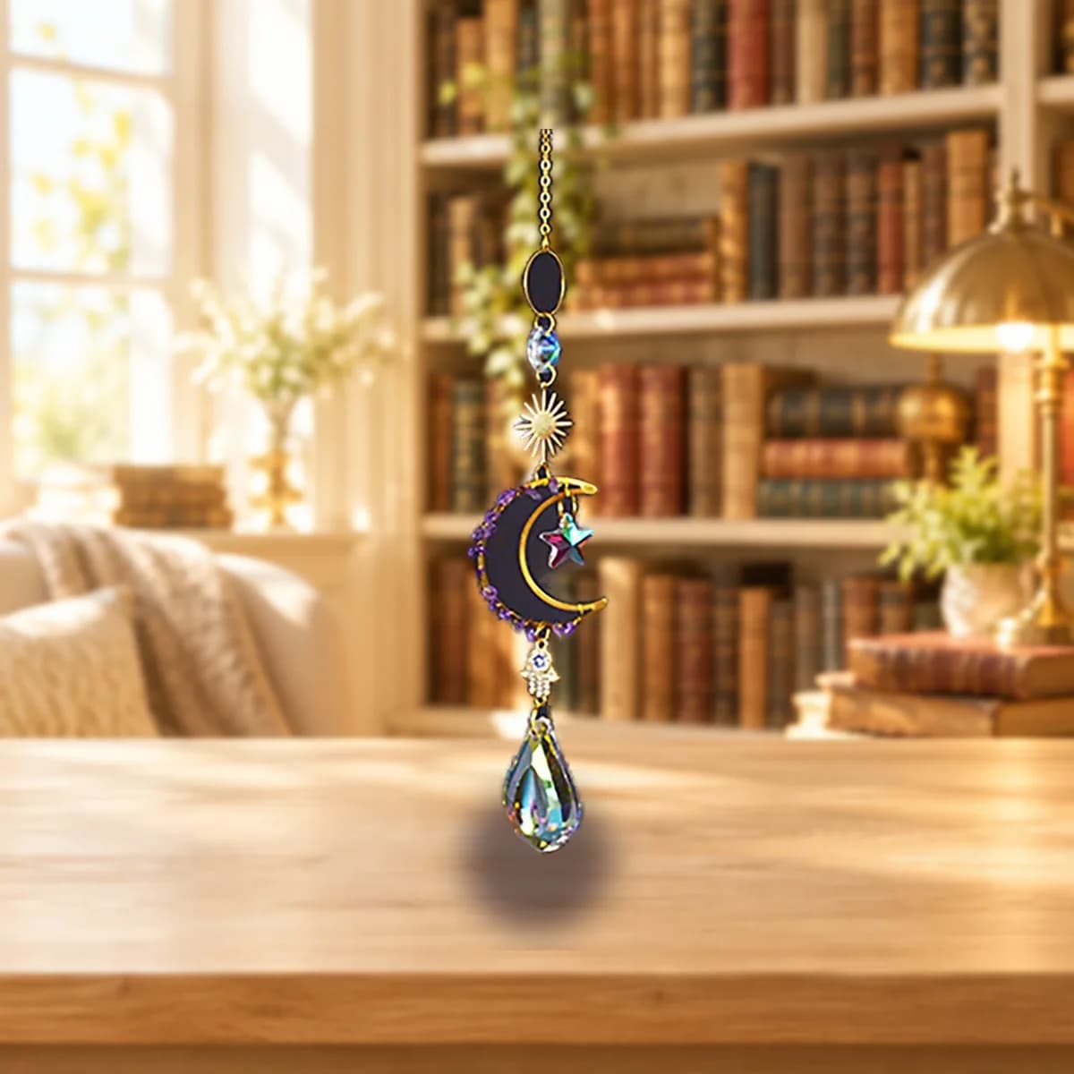16" Celestial Crescent sun catcher
