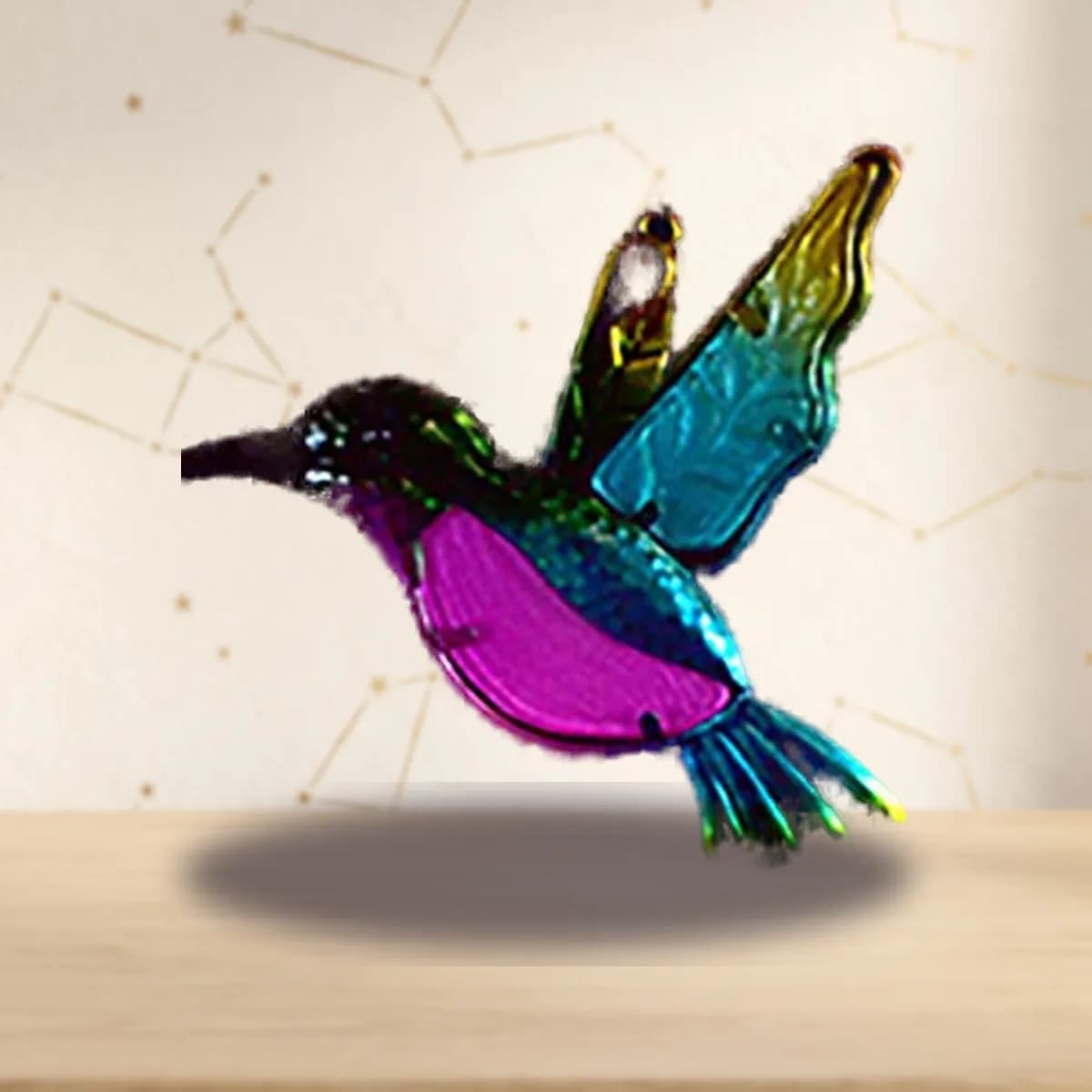 7" x 17" Hummingbird sun catcher