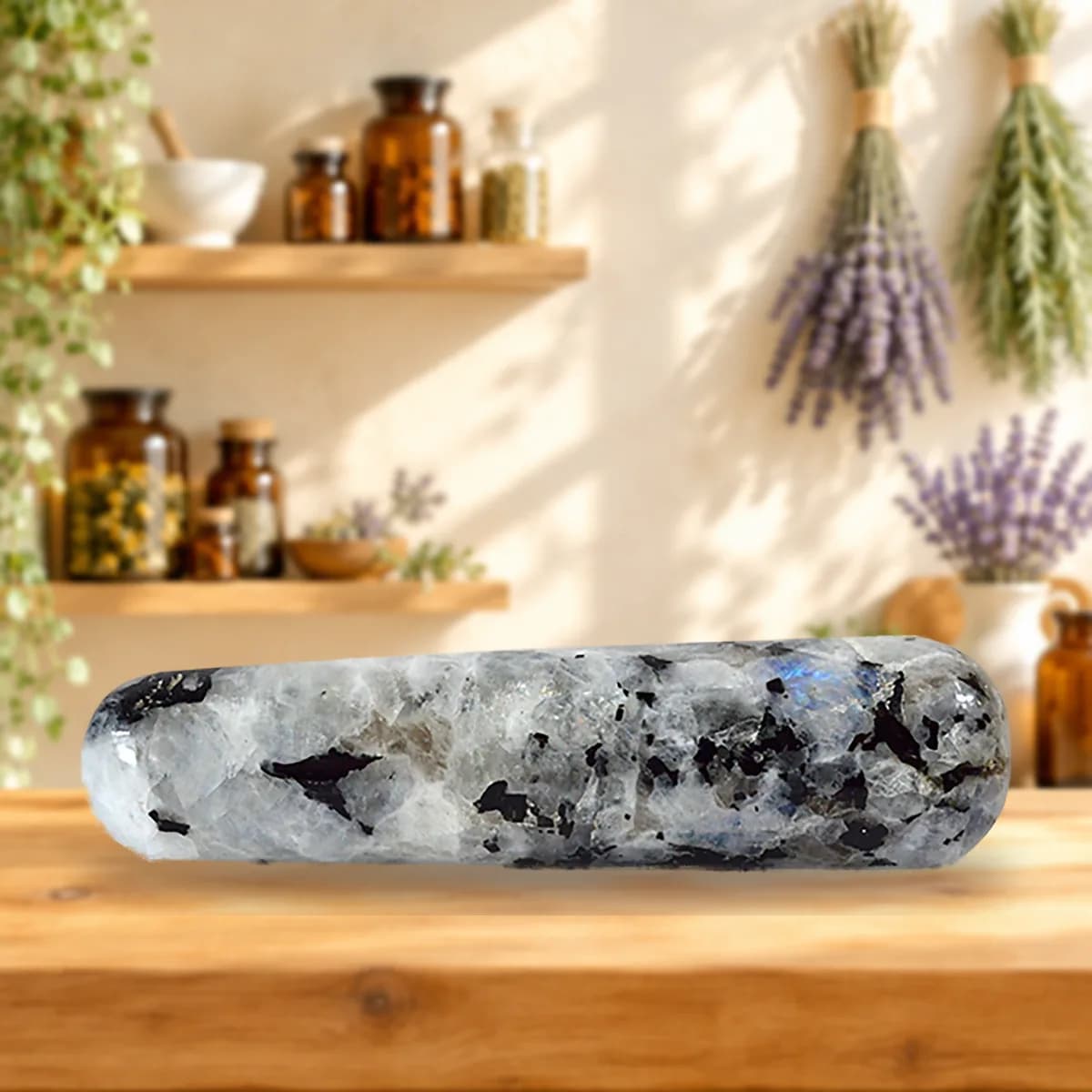 ~4" Rainbow Moonstone massager