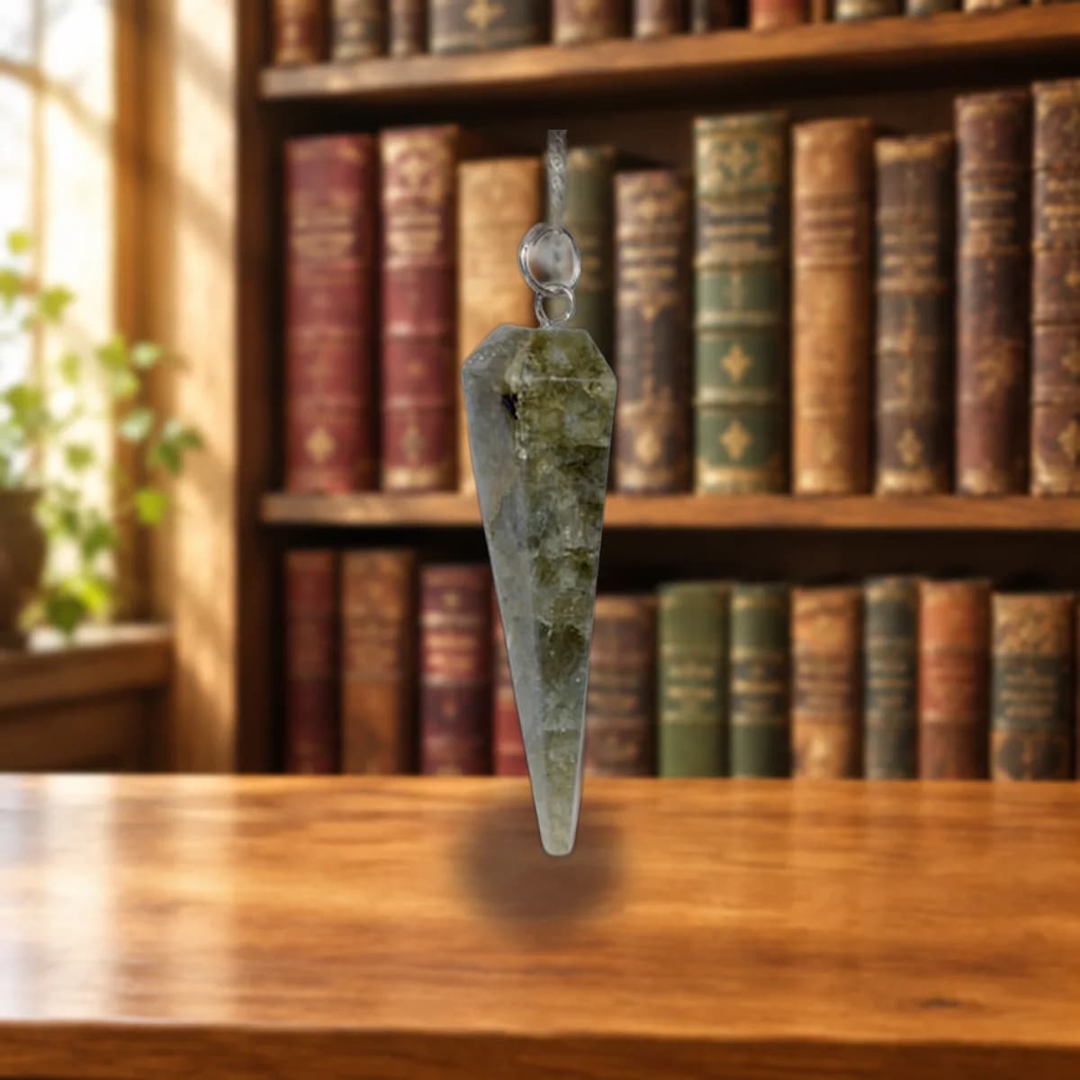 6-sided Labradorite pendulum