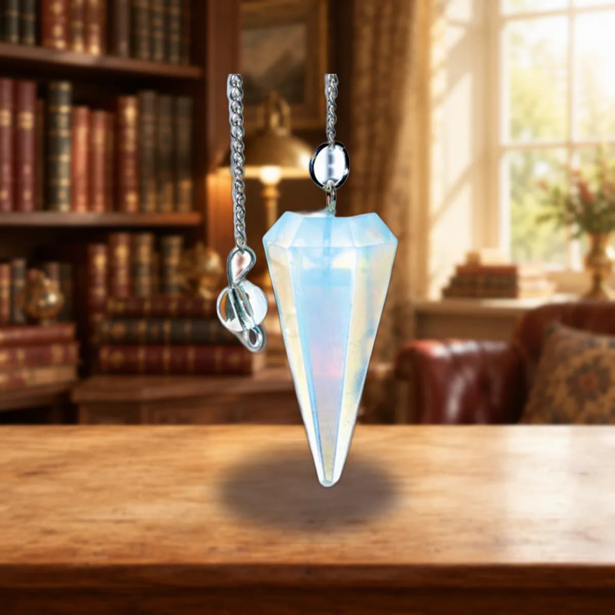 6-sided Opalite pendulum